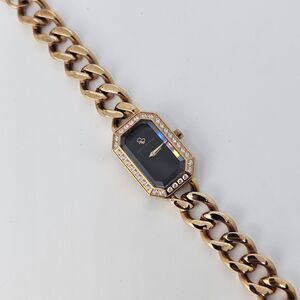 Sonia Bitton Women's Watch 20MM Black Dial Rose Gold Band Up to 7.75" NewBattery